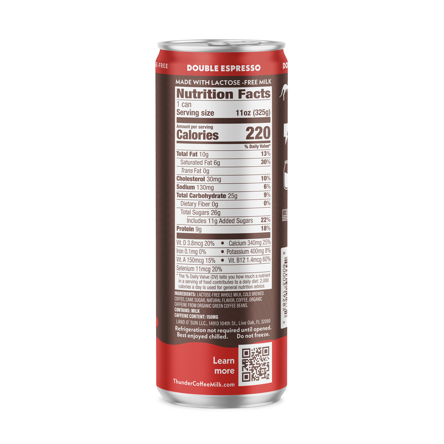 Thunder CoffeeMilk Double Espresso Latte 12-Pack